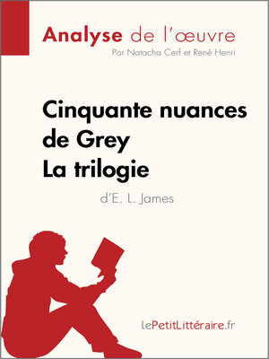 cover image of Cinquante nuances de Grey d'E. L. James--La trilogie (Analyse de l'oeuvre)